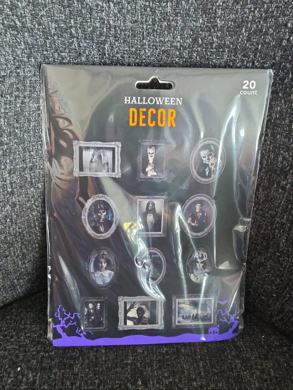 NIP Halloween Wall Decals Decor 20 Miniature Spooky Framed Pictures